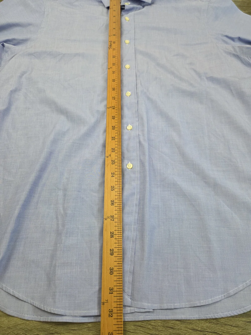 Polo Ralph Lauren Regent Dress Shirt Men's 16.5 - 32/33 Blue Cotton Preppy